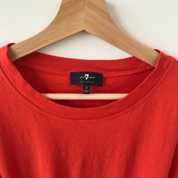 7 FAM tie front orange T-shirt - Picture 8 of 8